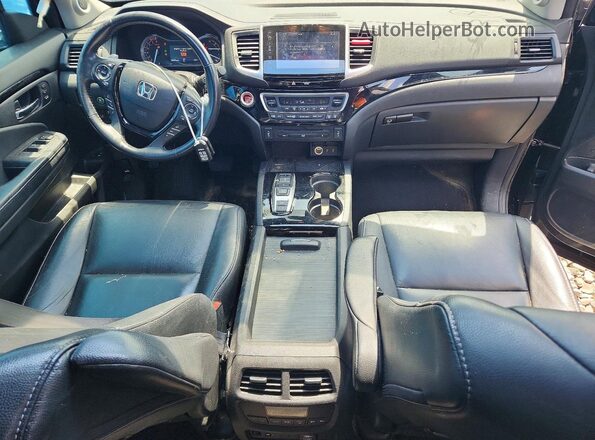 5FNYF5H90JB009558 2018 HONDA PILOT Black Dashboard view