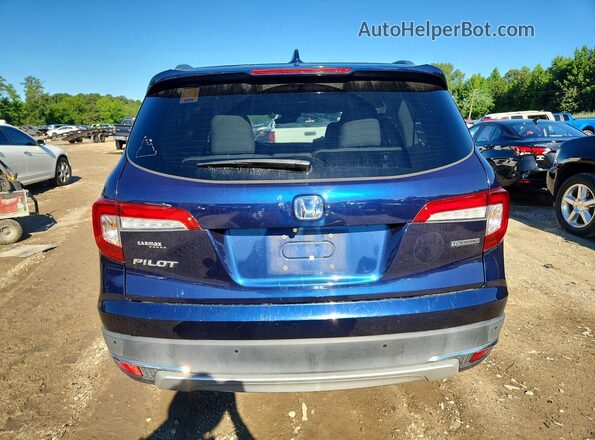 5FNYF5H90KB043646 2019 HONDA PILOT Blue Rear view