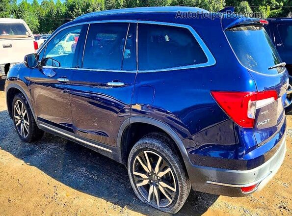 5FNYF5H90KB043646 2019 HONDA PILOT Blue Rear left