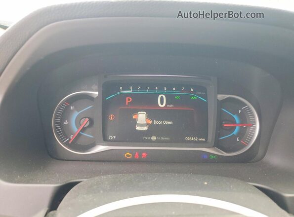 5FNYF5H90LB026007 2020 HONDA PILOT White Vista del cuadro de instrumentos