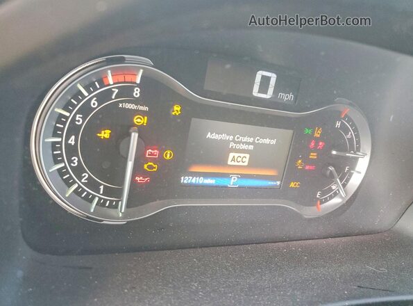 5FNYF5H91JB022609 2018 HONDA PILOT White Widok zestawu wskaźników