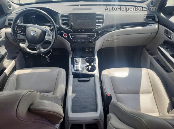 5FNYF5H91KB022658 2019 HONDA PILOT Gray Dashboard view