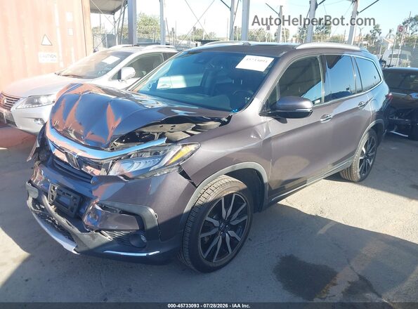 5FNYF5H91LB005599 2020 HONDA PILOT Gray წინა მარცხენა ხედი სამი მეოთხედიდან