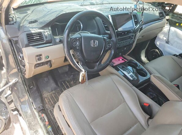 5FNYF5H92HB014335 2017 HONDA PILOT Black Առջևի վահանակի տեսք