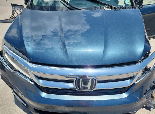 5FNYF5H92LB023786 2020 HONDA PILOT Синий Вид задней части салона