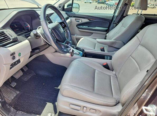 5FNYF5H92MB039164 2021 HONDA PILOT Gray წინა სალონის ხედი