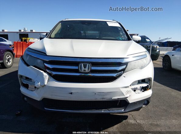 5FNYF5H93HB025148 2017 HONDA PILOT White Instrument cluster view