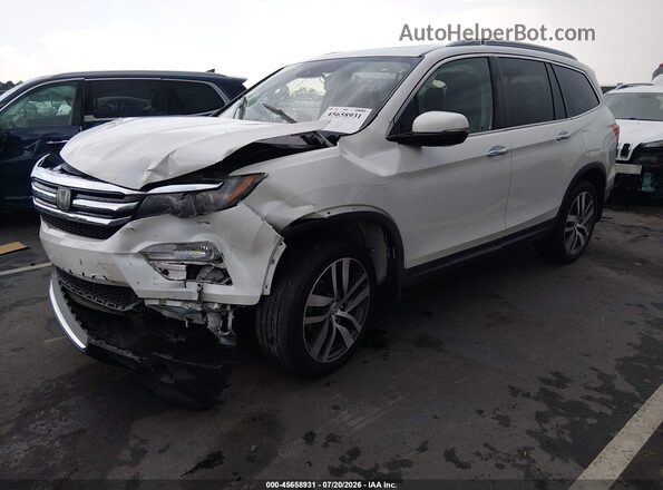 5FNYF5H95HB005872 2017 HONDA PILOT Белый Передняя левая четверть