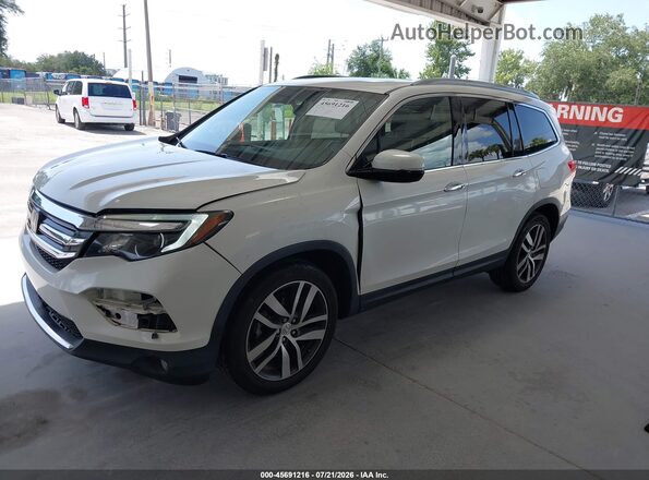 5FNYF5H99HB014929 2017 HONDA PILOT White წინა მარცხენა ხედი სამი მეოთხედიდან