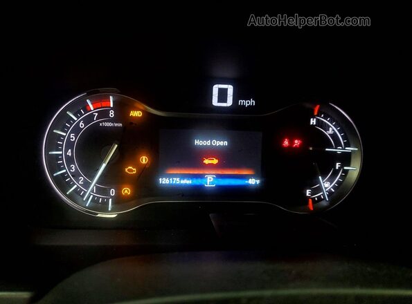 5FNYF6H00HB032355 2017 HONDA PILOT White Instrument cluster view