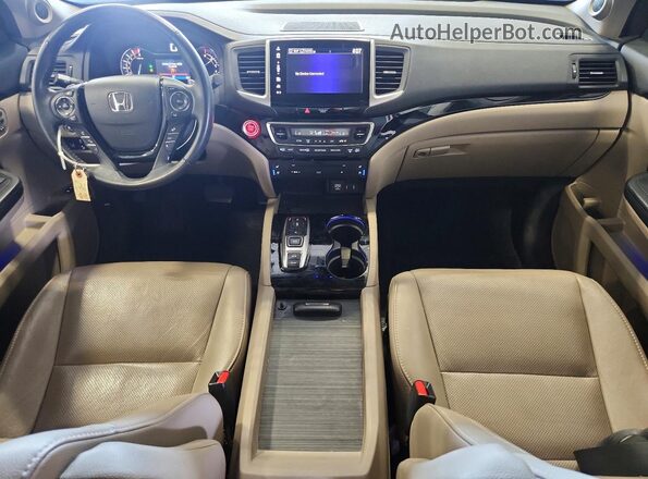 5FNYF6H00JB062204 2018 HONDA PILOT Green Widok deski rozdzielczej
