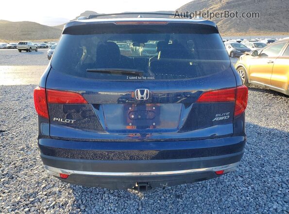 5FNYF6H01JB011312 2018 HONDA PILOT Blue უკანა ხედი
