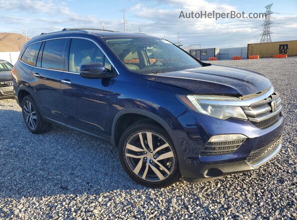 5FNYF6H01JB011312 2018 HONDA PILOT Blue წინა მარჯვენა