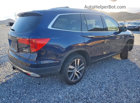5FNYF6H01JB011312 2018 HONDA PILOT Blue უკანა მარჯვენა