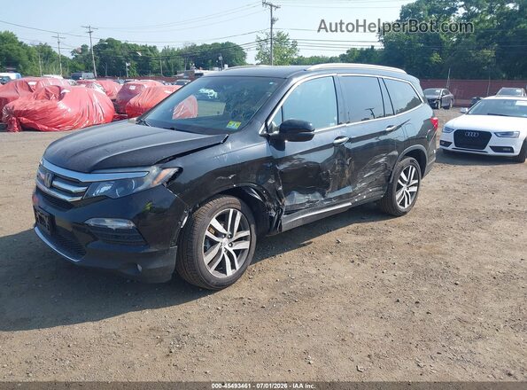 5FNYF6H01JB033889 2018 HONDA PILOT Black წინა მარცხენა ხედი სამი მეოთხედიდან