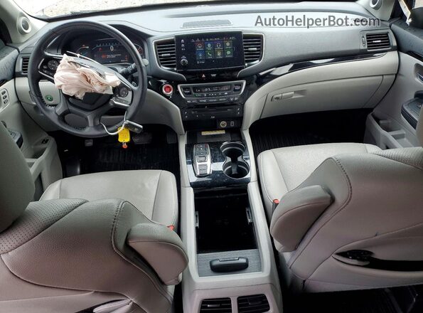 5FNYF6H01NB034496 2022 HONDA PILOT Серебряный Вид панели приборов
