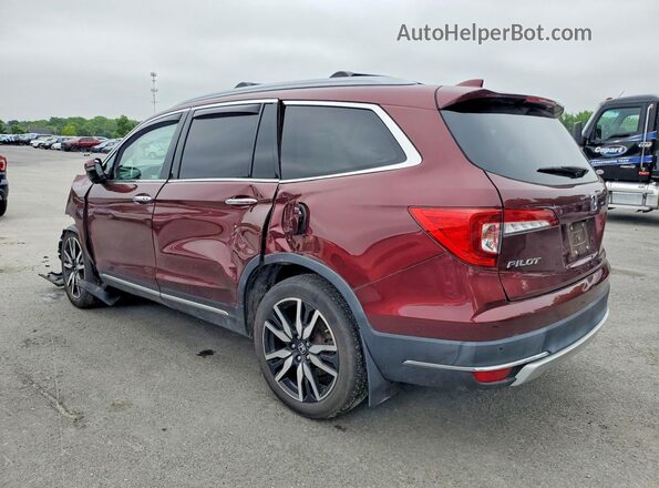 5FNYF6H02NB005525 2022 HONDA PILOT Burgundy უკანა მარცხენა