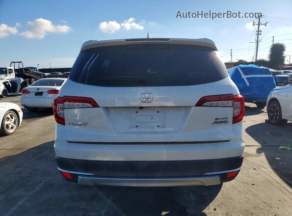 5FNYF6H03KB004265 2019 HONDA PILOT Белый Вид сзади