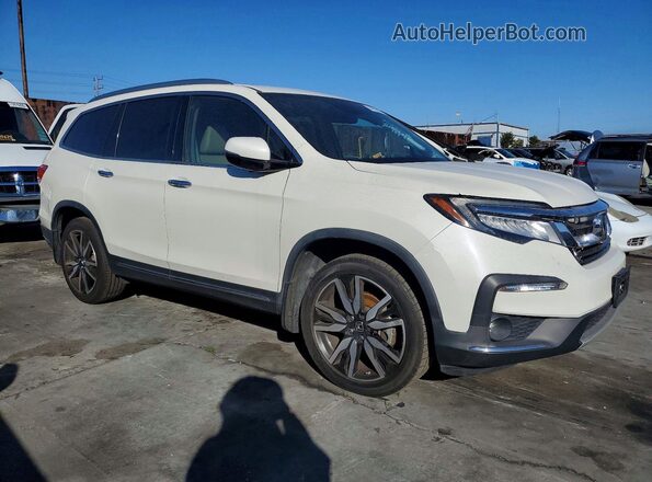 5FNYF6H03KB004265 2019 HONDA PILOT Белый Передняя правая четверть