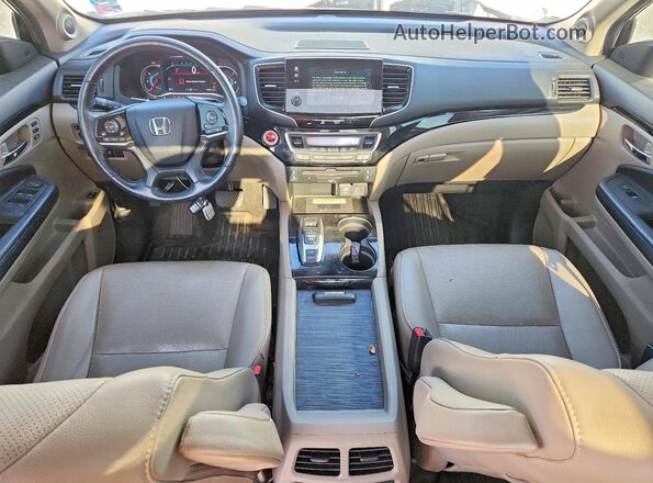 5FNYF6H04KB082702 2019 HONDA PILOT White Widok deski rozdzielczej