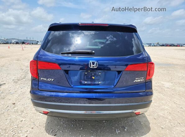 5FNYF6H05HB041049 2017 HONDA PILOT Синий Вид сзади