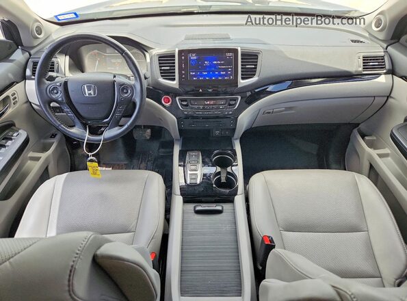 5FNYF6H05HB041049 2017 HONDA PILOT Синий Вид панели приборов