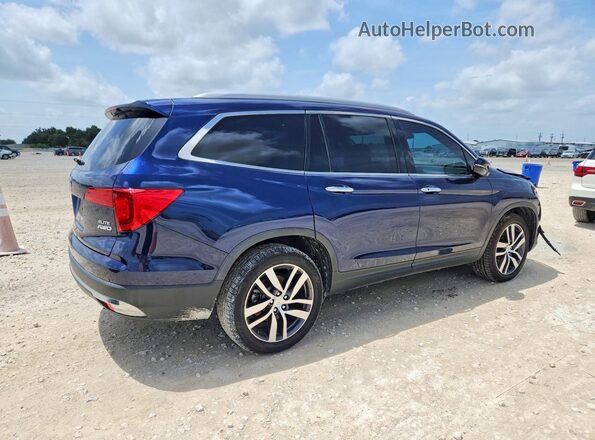 5FNYF6H05HB041049 2017 HONDA PILOT Синий Задняя правая четверть