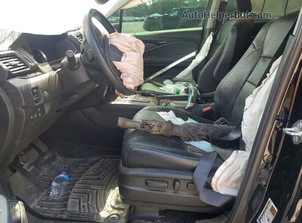 5FNYF6H05HB062533 2017 HONDA PILOT Black Widok wnętrza z przodu