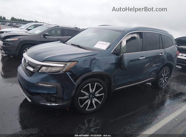 5FNYF6H07KB089031 2019 HONDA PILOT Blue Front left