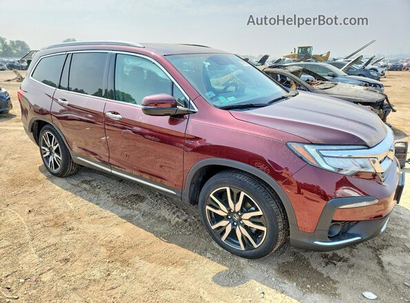 5FNYF6H07KB092835 2019 HONDA PILOT Burgundy Przód prawy