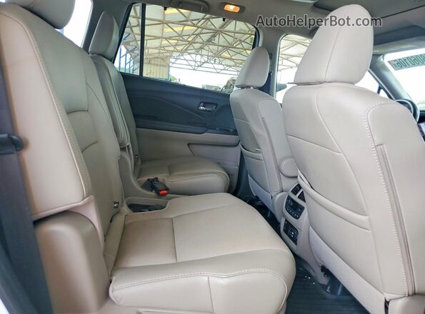 5FNYF6H07MB010413 2021 HONDA PILOT White უკანა სავარძლების ხედი