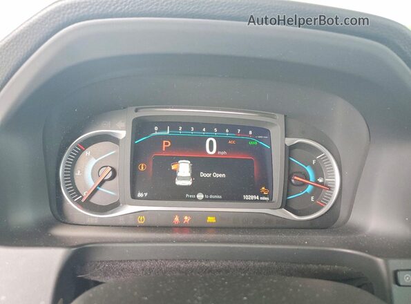 5FNYF6H07MB010413 2021 HONDA PILOT White ხელსაწყოთა პანელის ხედი