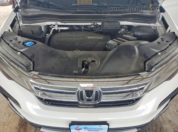 5FNYF6H07MB010413 2021 HONDA PILOT White უკანა სალონის ხედი