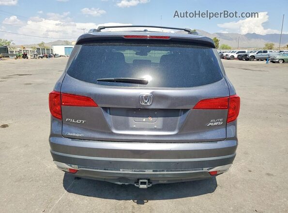 5FNYF6H09HB049073 2017 HONDA PILOT Gray უკანა ხედი