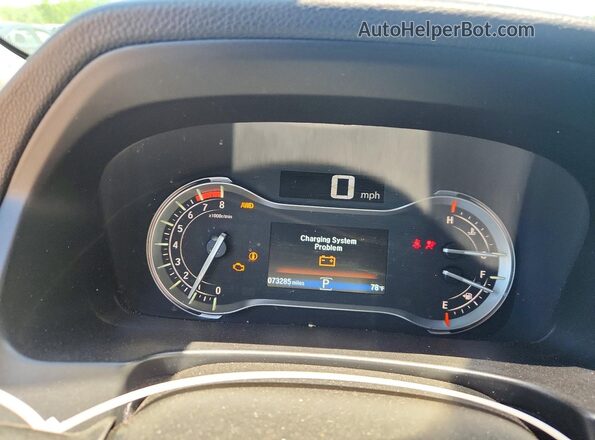 5FNYF6H0XHB068375 2017 HONDA PILOT Black Instrument cluster view