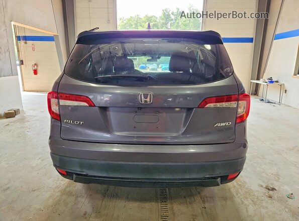 5FNYF6H10KB007777 2019 HONDA PILOT Gray Widok z tyłu
