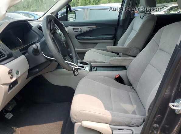 5FNYF6H10KB007777 2019 HONDA PILOT Gray Widok wnętrza z przodu