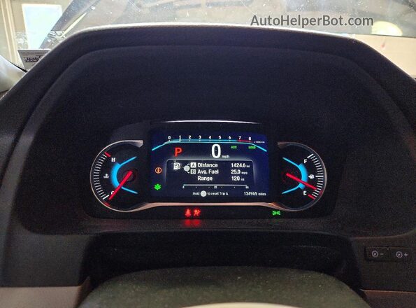 5FNYF6H10KB007777 2019 HONDA PILOT Gray Widok zestawu wskaźników