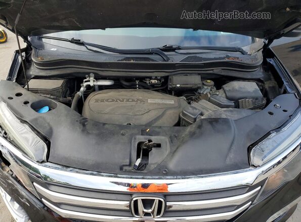 5FNYF6H13JB070158 2018 HONDA PILOT Black Вид підкапотного простору