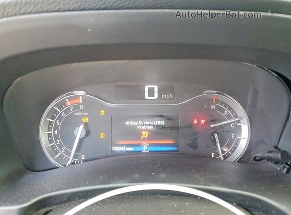 5FNYF6H13JB070158 2018 HONDA PILOT Black Вид щитка приладів