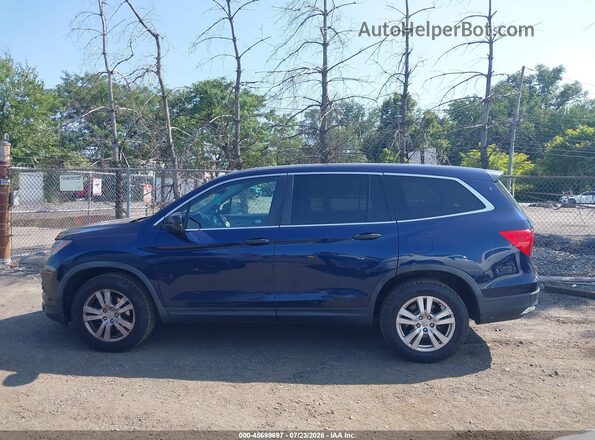 5FNYF6H14HB053539 2017 HONDA PILOT Blue Widok wnętrza 360 stopni