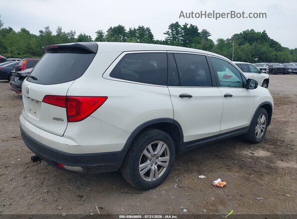 5FNYF6H14JB051926 2018 HONDA PILOT White Trasero derecho