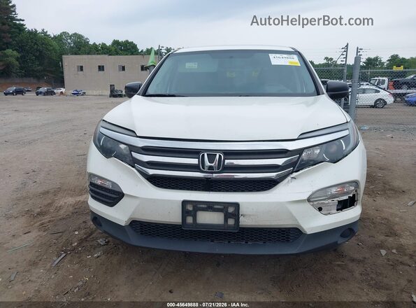 5FNYF6H14JB051926 2018 HONDA PILOT White Vista del cuadro de instrumentos