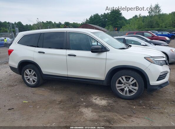 5FNYF6H14JB051926 2018 HONDA PILOT White Vista interior trasera