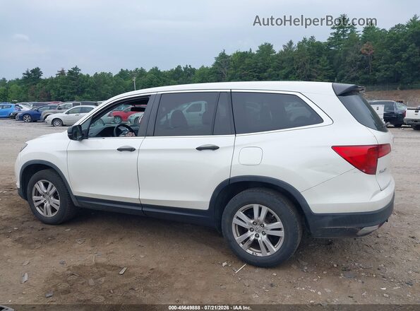5FNYF6H14JB051926 2018 HONDA PILOT White Vista interior de 360 grados