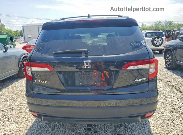 5FNYF6H14KB095605 2019 HONDA PILOT Черный Вид сзади