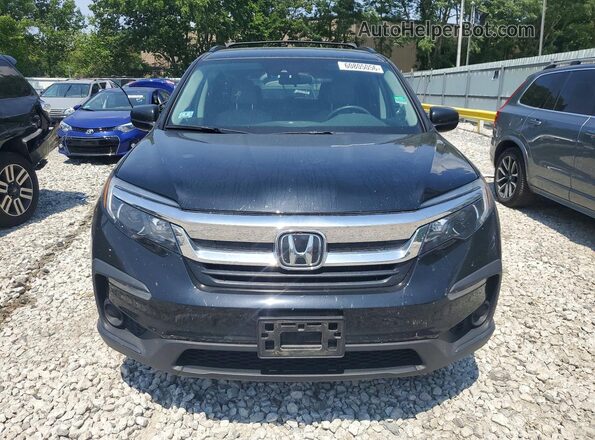 5FNYF6H14KB095605 2019 HONDA PILOT Черный Вид спереди