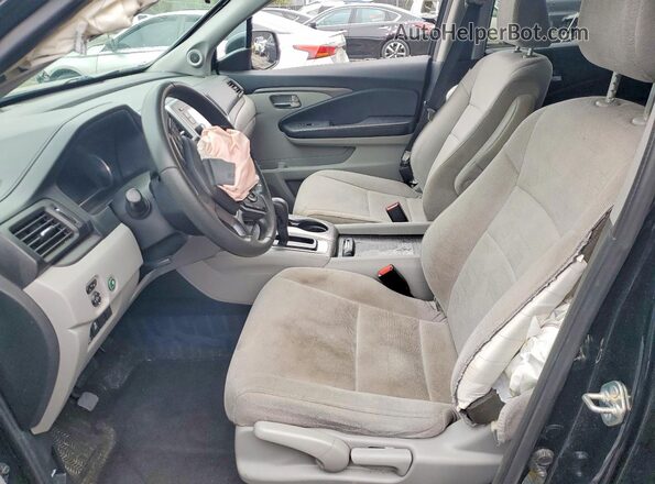 5FNYF6H16KB084511 2019 HONDA PILOT Black წინა სალონის ხედი