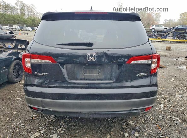 5FNYF6H16KB084511 2019 HONDA PILOT Black უკანა ხედი