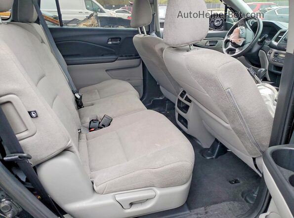 5FNYF6H16KB084511 2019 HONDA PILOT Black უკანა სალონის ხედი